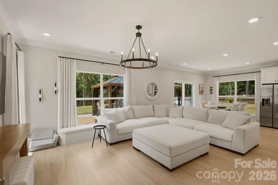 Furnished interior view inside a new home in , Troutman (Image 32).