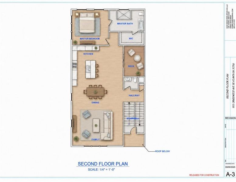 2D floor plan layout of this home in , Atlanta, GA (Image 6).