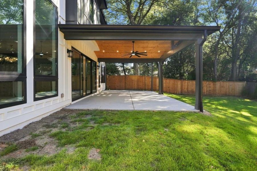 Exterior details and patio area of a home in , Atlanta (Image 31). Exterior details and patio area of a home in , Atlanta (Image 31).