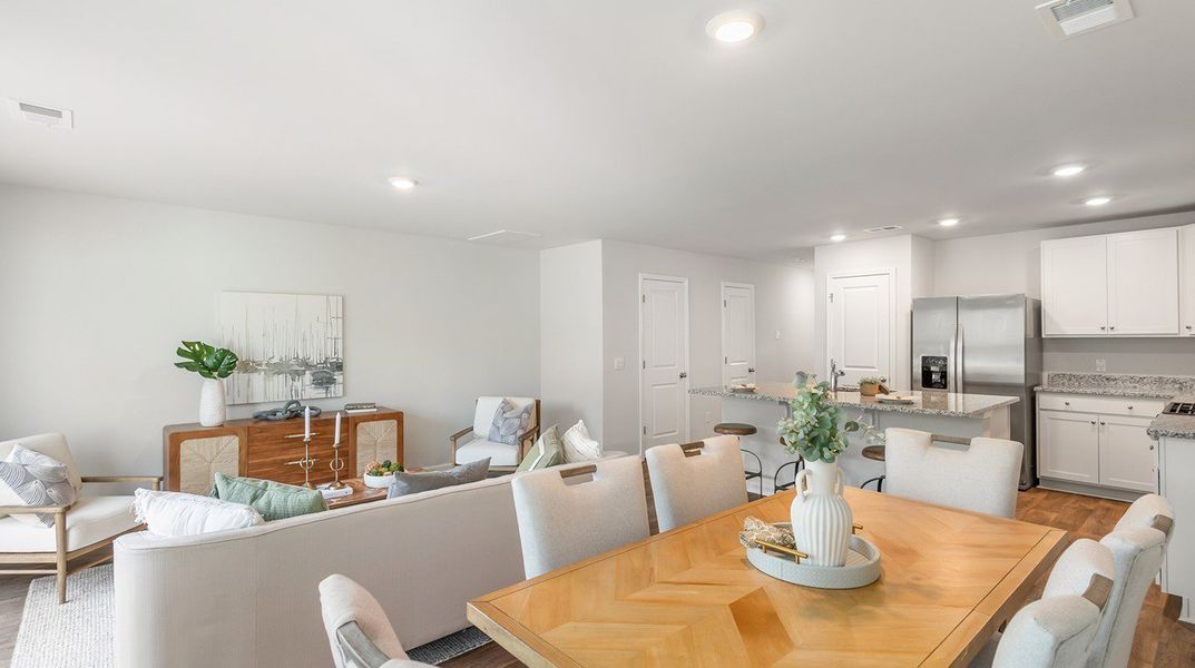 Furnished interior view inside a new home in Pine Hills Townhomes at Cane Bay, Summerville (Image 6).