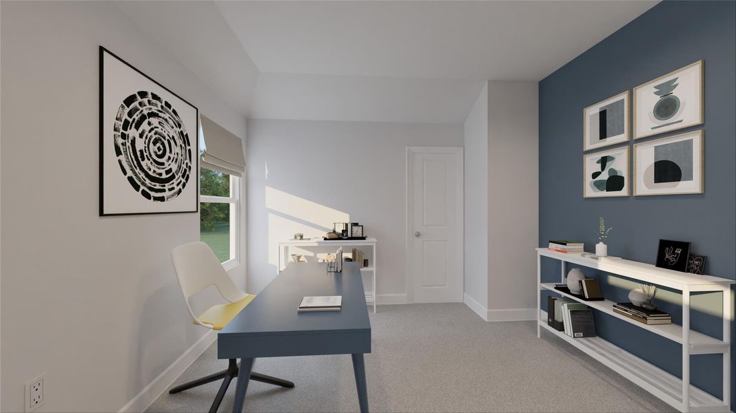 Furnished interior view inside a new home in Oakberry Trails, Waller (Image 19).