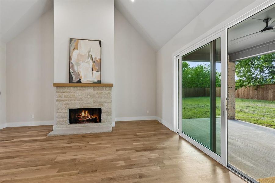 Double slide access to huge patio