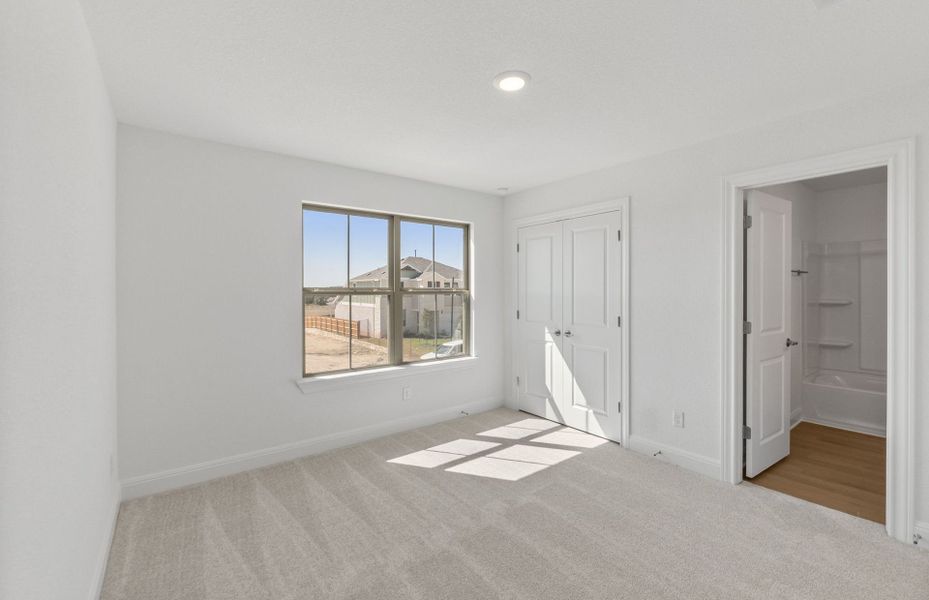 Spacious, unfurnished interior of a new home in Saddleback at Santa Rita Ranch, Liberty Hill (Image 36). Spacious, unfurnished interior of a new home in Saddleback at Santa Rita Ranch, Liberty Hill (Image 36).