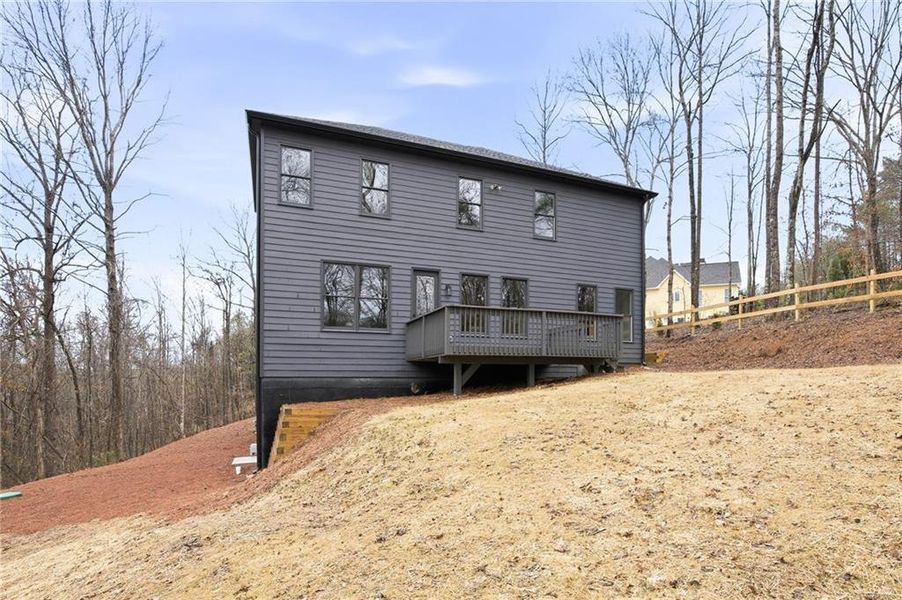 Exterior details and patio area of a home in , Canton (Image 34).