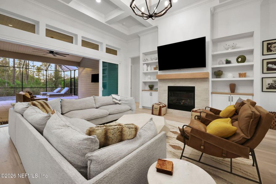 Furnished interior view inside a new home in , Ponte Vedra (Image 40).