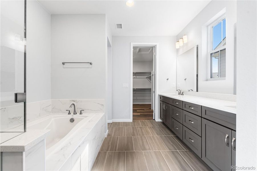 Furnished interior view inside a new home in Stargaze at Solstice, Littleton (Image 29).