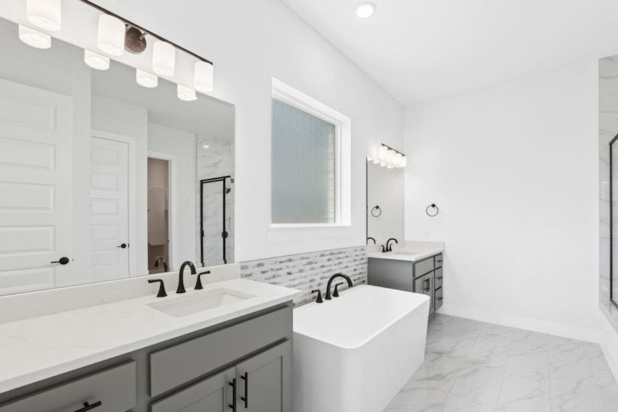 Furnished interior view inside a new home in Santa Rita Ranch, Liberty Hill (Image 11).