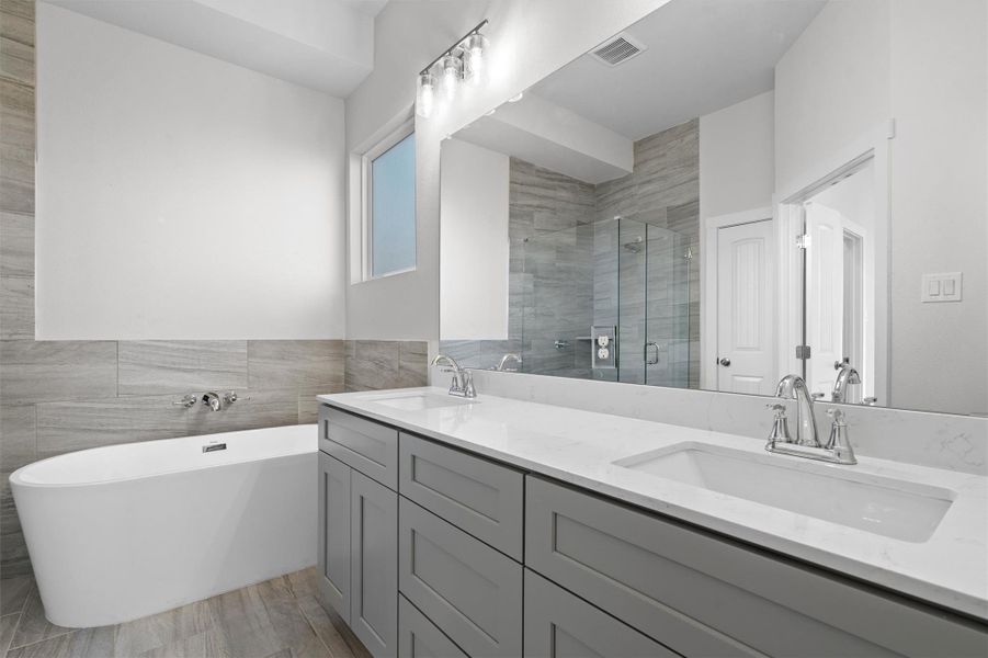 Furnished interior view inside a new home in Enclave at Cele, Pflugerville (Image 13).