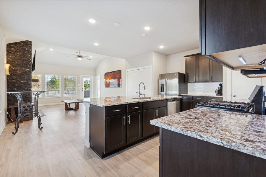 Furnished interior view inside a new home in , Willis (Image 17).