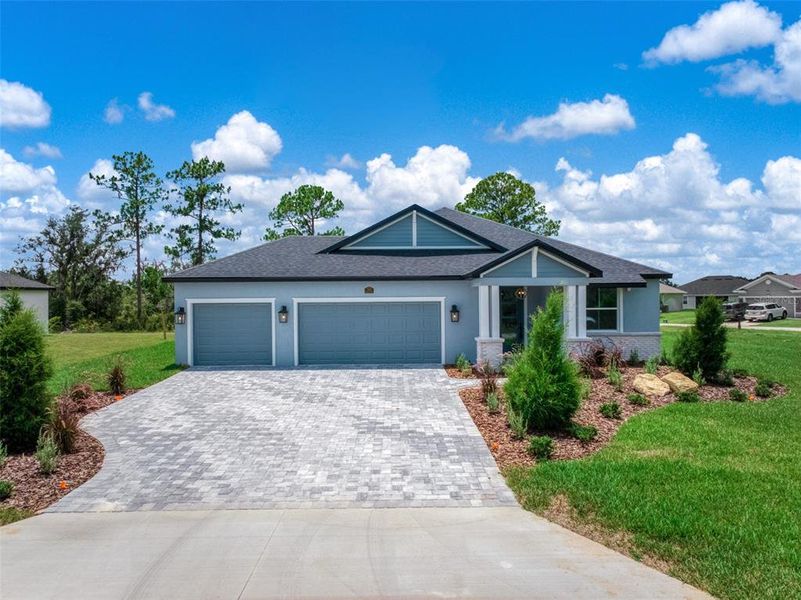 Front exterior of a new home in , Sebring, FL, highlighting curb appeal (Image 26).