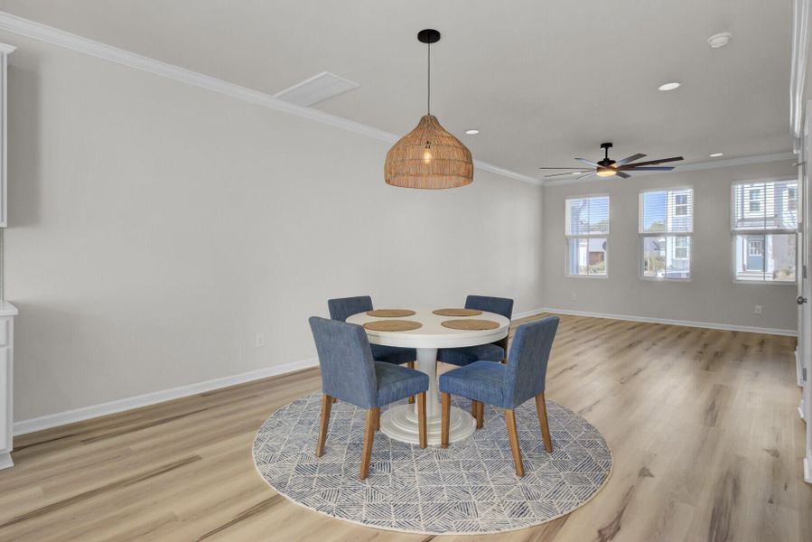 Furnished interior view inside a new home in , Summerville (Image 6).