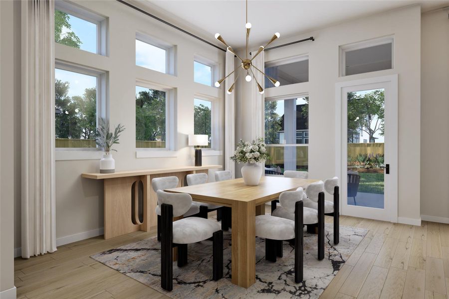 REPRESENTATIVE PHOTO: Enjoy Dining with family and friends at this light and bright dining area with lots of windows - bringing the outside in!