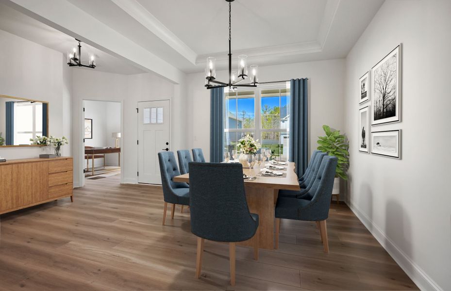 Furnished interior view inside a new home in Kinsdale, Lancaster (Image 12).
