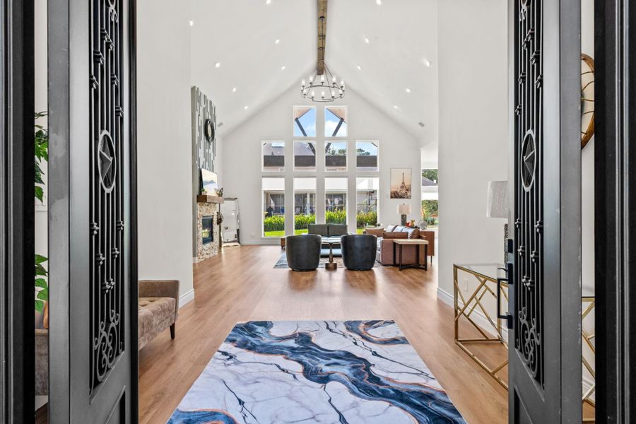 Impressive entryway.