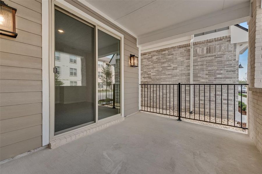 Exterior details and patio area of a home in City Point, North Richland Hills (Image 3).