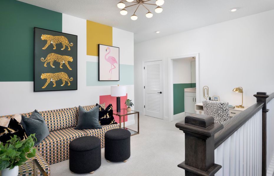 Representative furnished interior of a home built from the Livingstone by Mattamy Homes in Newfield, Palm City (Image 10).