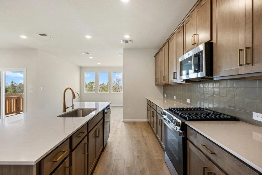 Furnished interior view inside a new home in The Colony, Bastrop (Image 12).