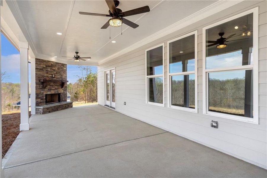 Exterior details and patio area of a home in , Pendergrass (Image 22).