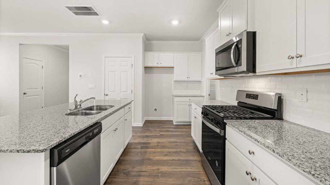 Furnished interior view inside a new home in Mableton Station, Mableton (Image 9).