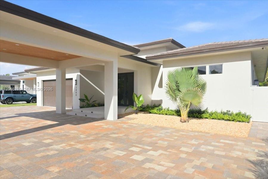 Exterior details and patio area of a home in , Miami (Image 44). Exterior details and patio area of a home in , Miami (Image 44).