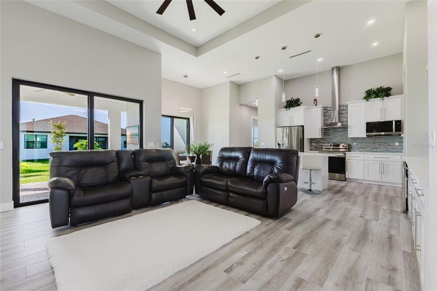 Furnished interior view inside a new home in , Cape Coral (Image 7). Furnished interior view inside a new home in , Cape Coral (Image 7).