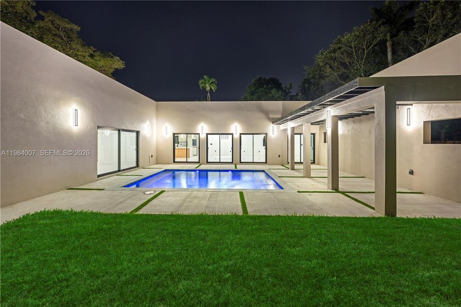 Exterior details and patio area of a home in , North Miami (Image 44).