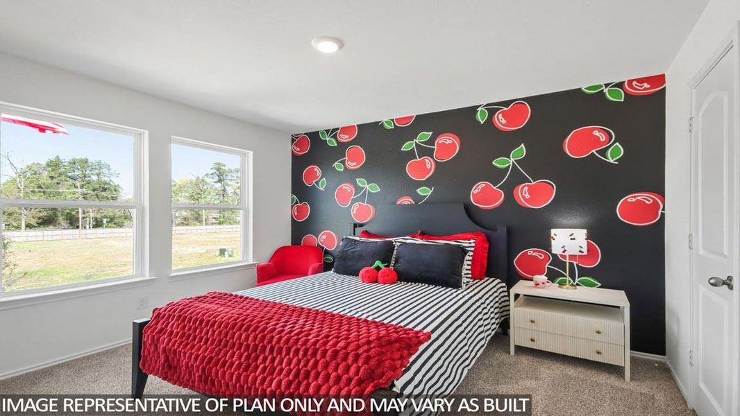 Furnished interior view inside a new home in Venetian Pines, Conroe (Image 7).