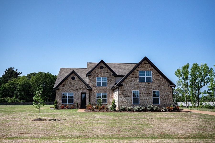 Representative exterior photo of a completed home built from the Willow by Grant & Co in Manor at Hall Creek, Arlington, TN (Image 33).