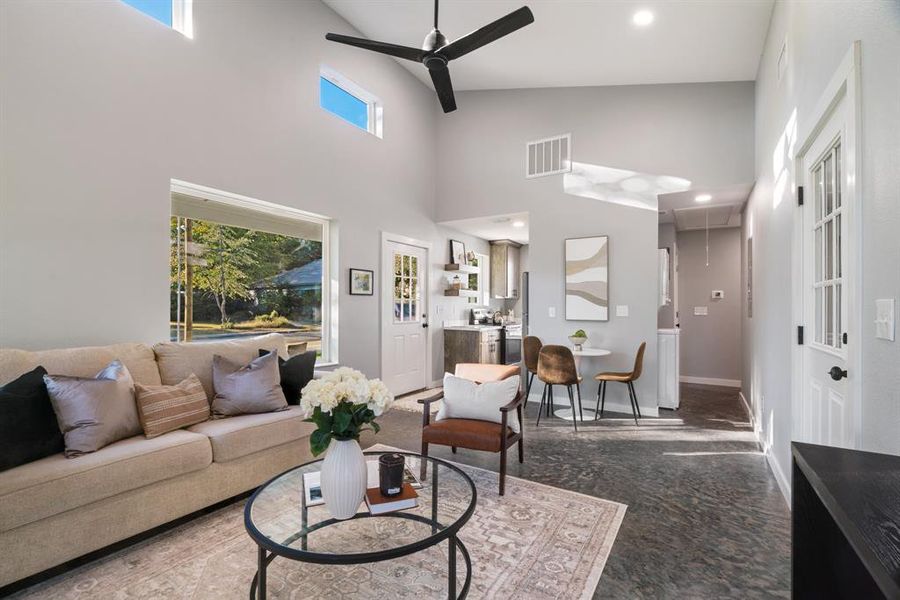 Furnished interior view inside a new home in , Paris (Image 11).