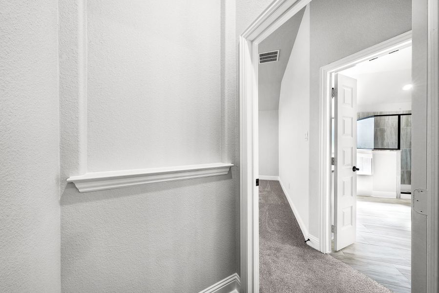 Spacious, unfurnished interior of a new home in Creekview Farms, Greenville (Image 19). Spacious, unfurnished interior of a new home in Creekview Farms, Greenville (Image 19).