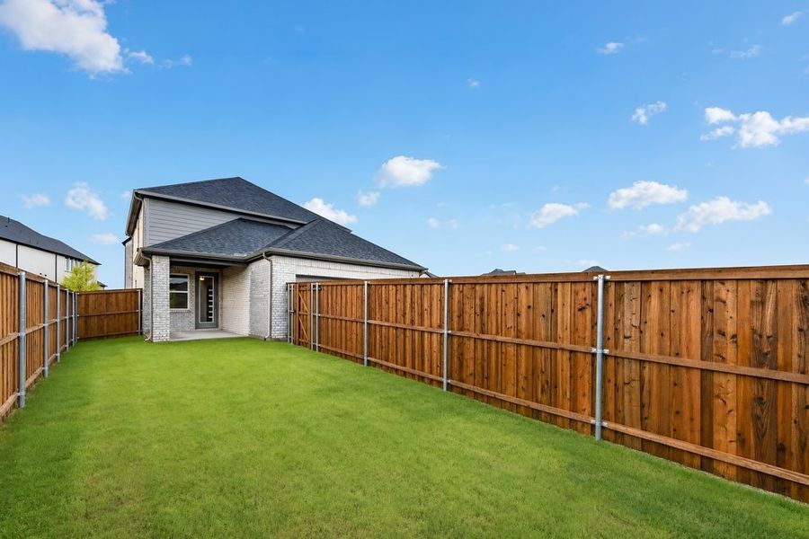 Exterior details and patio area of a home in Cross Creek Meadows, Celina (Image 3).
