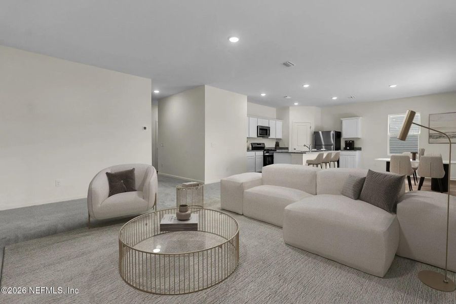 Furnished interior view inside a new home in , Jacksonville (Image 4).