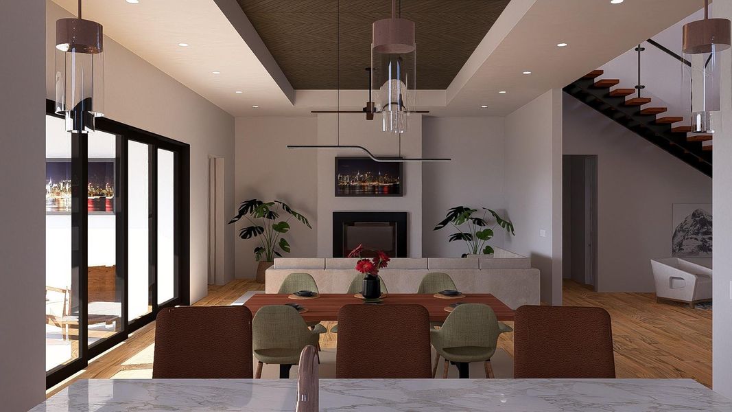 Furnished interior view inside a new home in , Dripping Springs (Image 8).