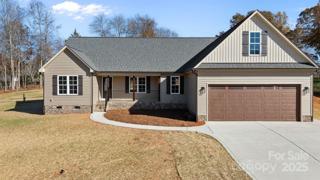 Front exterior of a new home in , Lincolnton, NC, highlighting curb appeal (Image 2). Front exterior of a new home in , Lincolnton, NC, highlighting curb appeal (Image 2).
