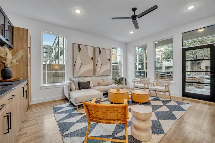 Furnished interior view inside a new home in , Dallas (Image 9). Furnished interior view inside a new home in , Dallas (Image 9).