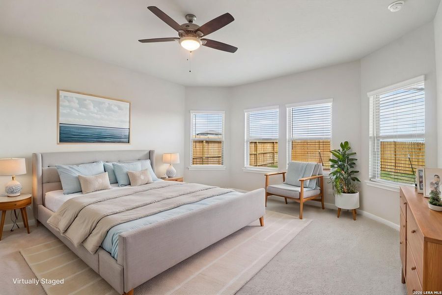 Furnished interior view inside a new home in Legendary Trails - Premier Series, Cibolo (Image 17).