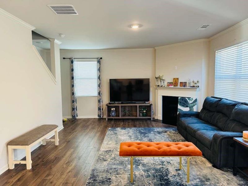 Furnished interior view inside a new home in , Powder Springs (Image 9). Furnished interior view inside a new home in , Powder Springs (Image 9).
