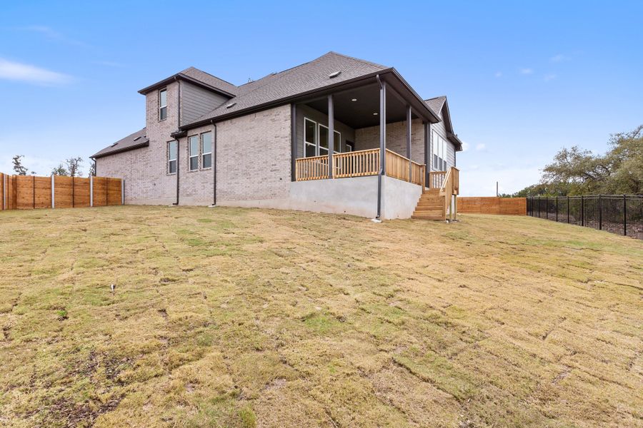 Representative exterior photo of a completed home built from the Waterville by Ashton Woods in Berry Creek Highlands, Georgetown, TX (Image 23). Representative exterior photo of a completed home built from the Waterville by Ashton Woods in Berry Creek Highlands, Georgetown, TX (Image 23).