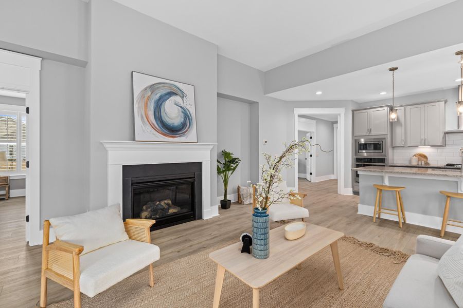 Furnished interior view inside a new home in , Summerville (Image 6). Furnished interior view inside a new home in , Summerville (Image 6).