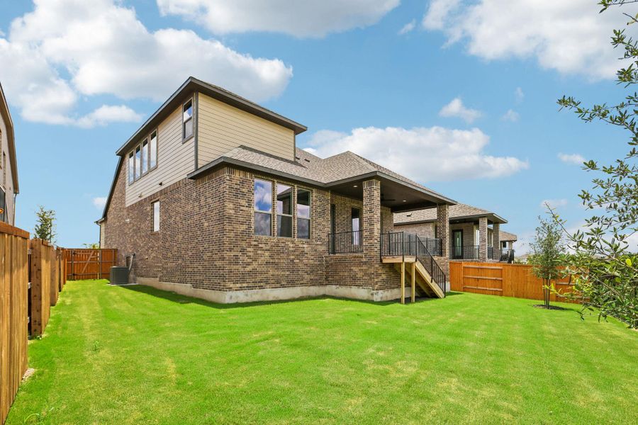 Exterior details and patio area of a home in 6 Creeks, Kyle (Image 25). Exterior details and patio area of a home in 6 Creeks, Kyle (Image 25).