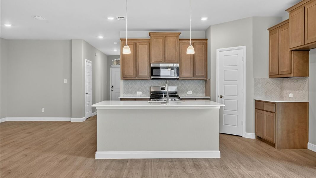 Furnished interior view inside a new home in Bluestem, Rhome (Image 5).