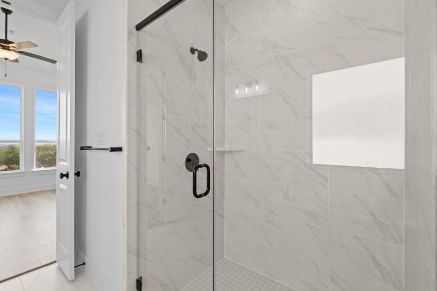 Walk-in shower in Primary Bath