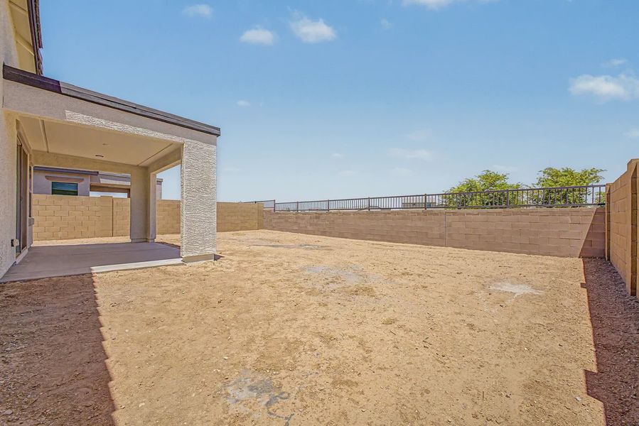 Exterior details and patio area of a home in Avanti at Granite Vista, Waddell (Image 4). Exterior details and patio area of a home in Avanti at Granite Vista, Waddell (Image 4).