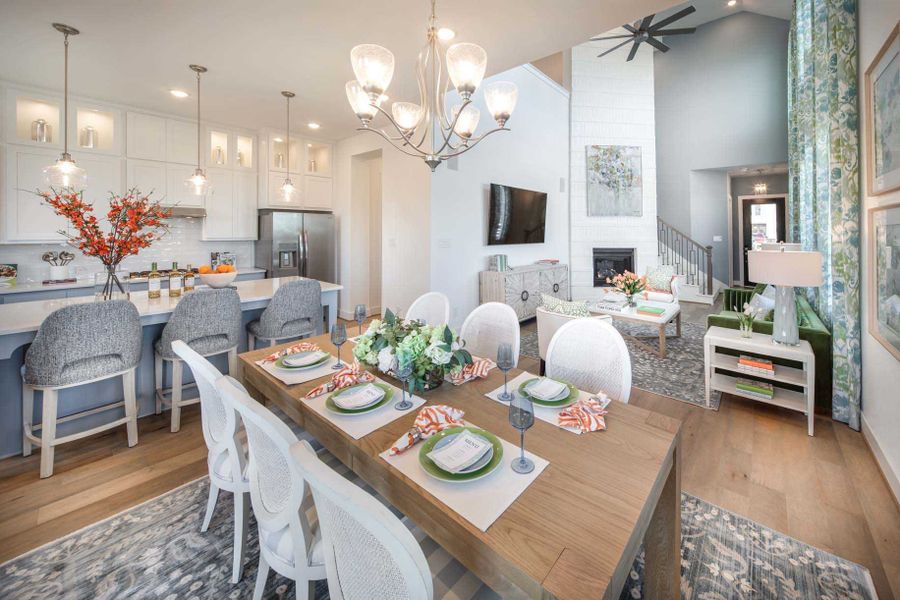 Representative furnished interior of a home built from the Derby Plan by Highland Homes in Bridgeland Central: The Cottages, Cypress (Image 22).