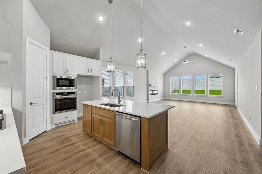 Furnished interior view inside a new home in Painted Tree Woodland West, McKinney (Image 6).