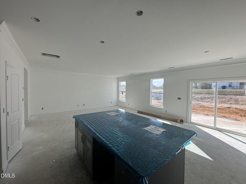 Kitchen into Family Room