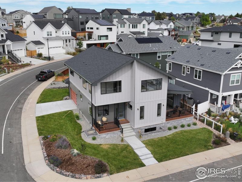 Lovely corner lot with attractive landscaping.