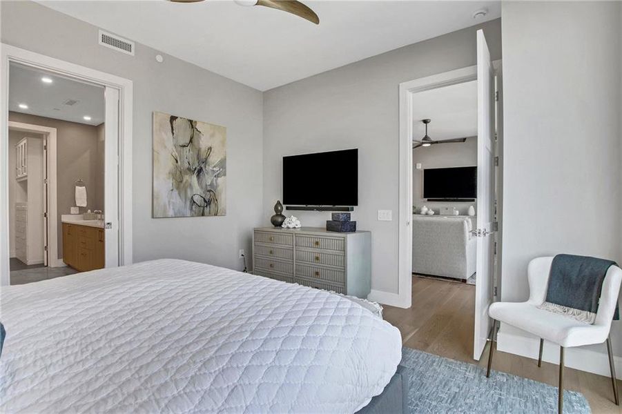 Furnished interior view inside a new home in The Dillon Buckhead, Atlanta (Image 30). Furnished interior view inside a new home in The Dillon Buckhead, Atlanta (Image 30).