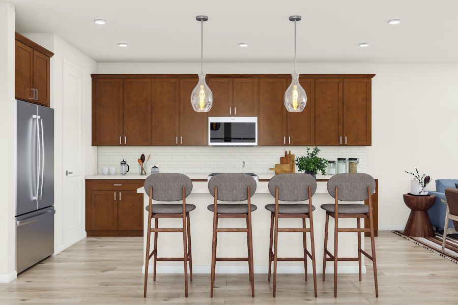 Representative furnished interior of a home built from the 3 by Tri Pointe Homes in Sugar Mill Village, Longmont (Image 46).