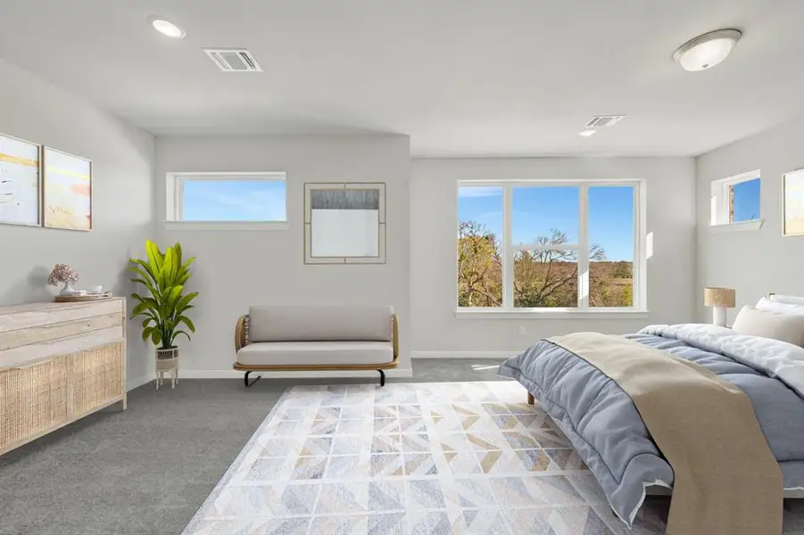 Furnished interior view inside a new home in Painted Tree Woodland West – Cottages, McKinney (Image 6).